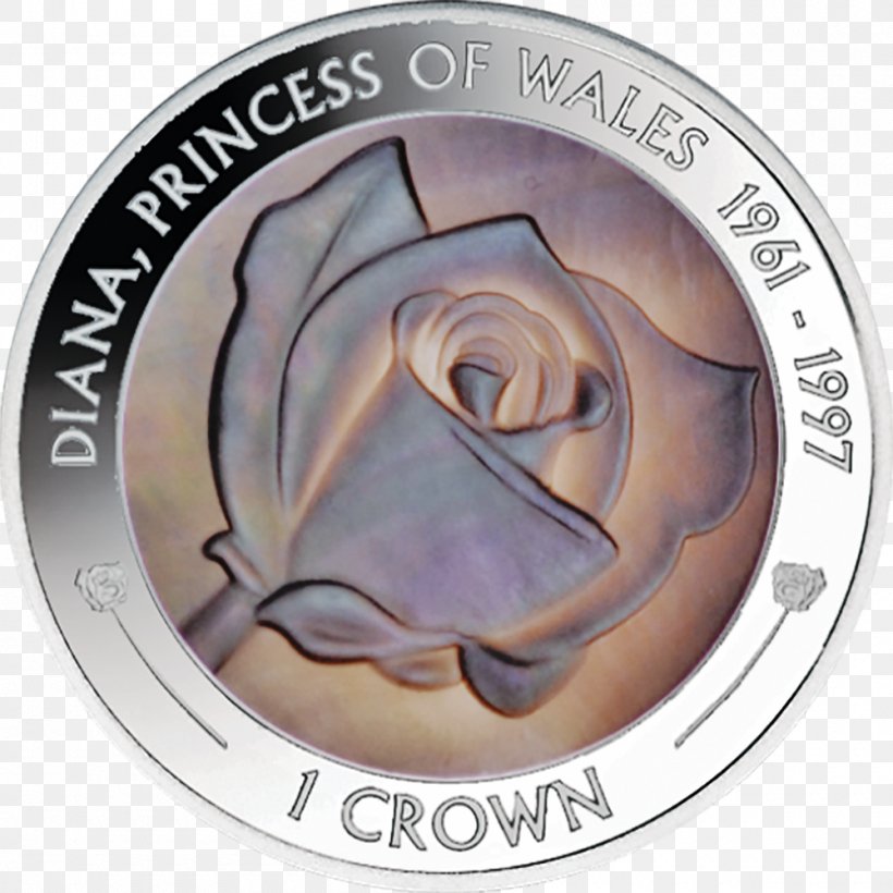Silver Coin Death Of Diana, Princess Of Wales Medal Silver Coin, PNG, 1000x1000px, 1997, Coin, Challenge Coin, Commemorative Coin, Crown Download Free
