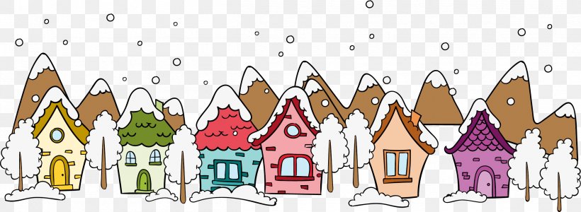 Daxue Snow, PNG, 2518x924px, Daxue, Animation, Architecture, Christmas, Drawing Download Free