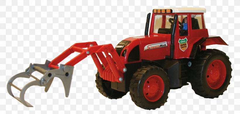 Tractor Car Toy Clip Art, PNG, 2878x1377px, Tractor, Agricultural Machinery, Car, Construction Equipment, Excavator Download Free