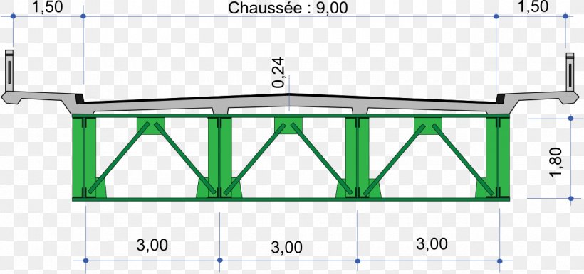 Pont Maréchal-Joffre Pont Mixte Acier-béton Deck Bridge Structural Element, PNG, 1280x604px, Deck, Area, Beam, Bridge, Concrete Download Free