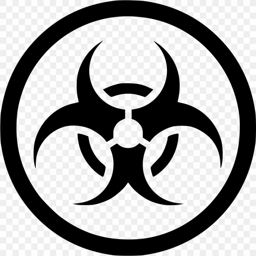 Biological Hazard Hazard Symbol Sign, PNG, 981x982px, Biological Hazard, Black, Black And White, Dangerous Goods, Decal Download Free