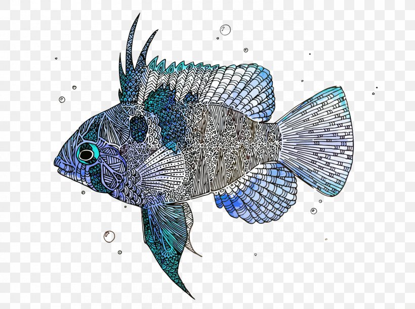 Fish, PNG, 1500x1120px, Fish, Cichlid, Color, Discus, Drawing Download Free