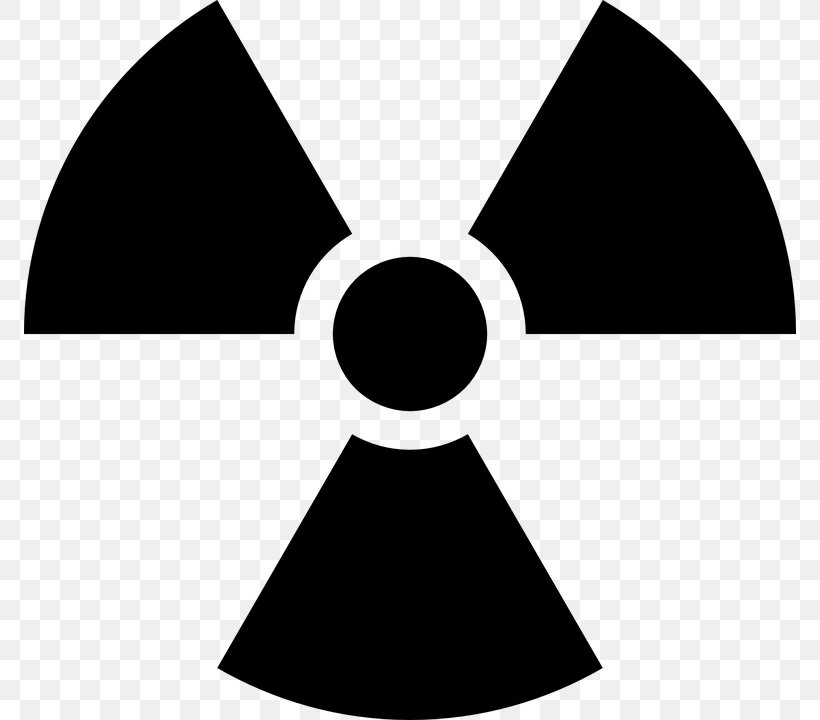 Radioactive Decay Hazard Symbol Vector Graphics Radiation Biological Hazard, PNG, 772x720px, Radioactive Decay, Biological Hazard, Black, Blackandwhite, Fictional Character Download Free