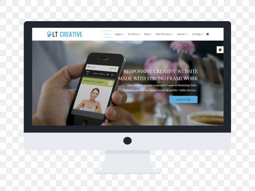 Responsive Web Design WordPress Blog Theme, PNG, 1000x750px, Responsive Web Design, Blog, Brand, Career Portfolio, Creative Market Download Free