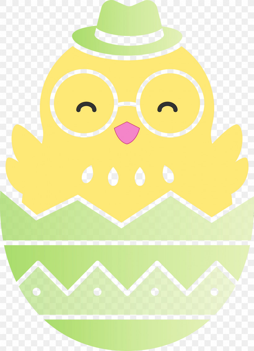 Green Yellow Owl Pattern Bird, PNG, 2167x3000px, Chick In Eggshell, Adorable Chick, Bird, Easter Day, Green Download Free