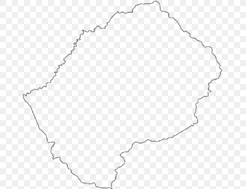 Lesotho Blank Map Geography World Map, PNG, 666x629px, Lesotho, Africa, Area, Atlas, Black And White Download Free
