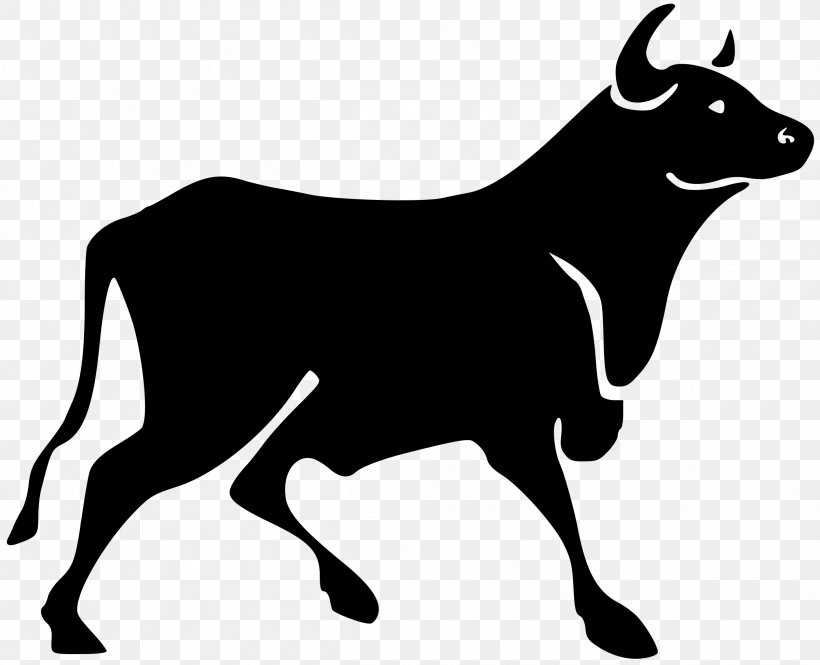 Cattle Bull Clip Art, PNG, 2400x1949px, Cattle, Black, Black And White, Bull, Cattle Like Mammal Download Free