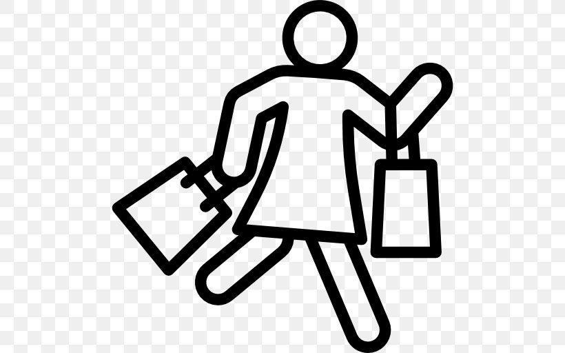 Shopping Clip Art, PNG, 512x512px, Shopping, Area, Artwork, Bag, Black And White Download Free
