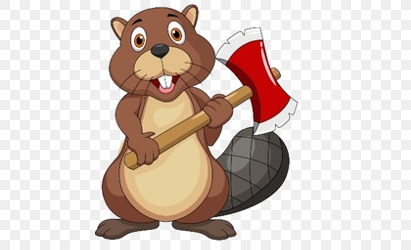 Beaver Cartoon Royalty-free Clip Art, PNG, 500x500px, Beaver, Angry Beavers, Animation, Bear, Carnivoran Download Free