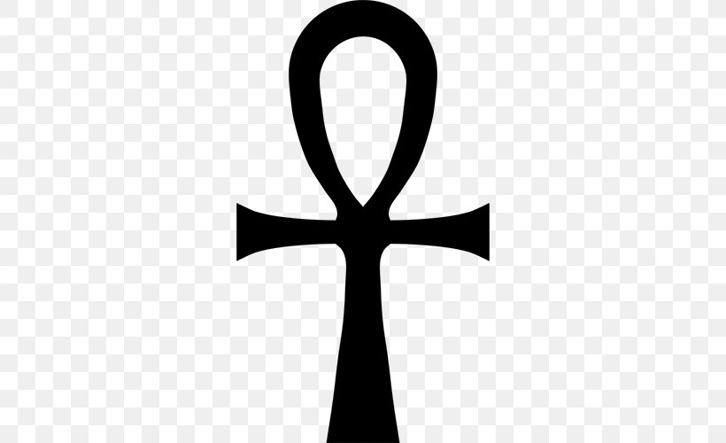 Ankh Egyptian Symbol Hieroglyph, PNG, 500x500px, Ankh, Anubis, Black And White, Cross, Decal Download Free