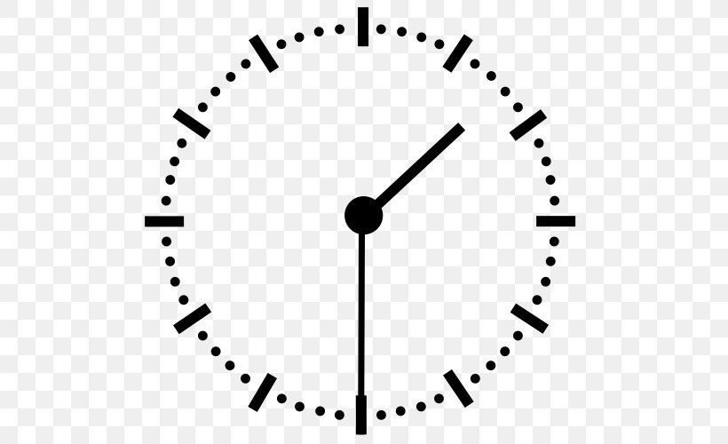 Digital Clock Jam Dinding Thumbnail, PNG, 500x500px, 2018, Clock, Area, Black And White, Clock Face Download Free
