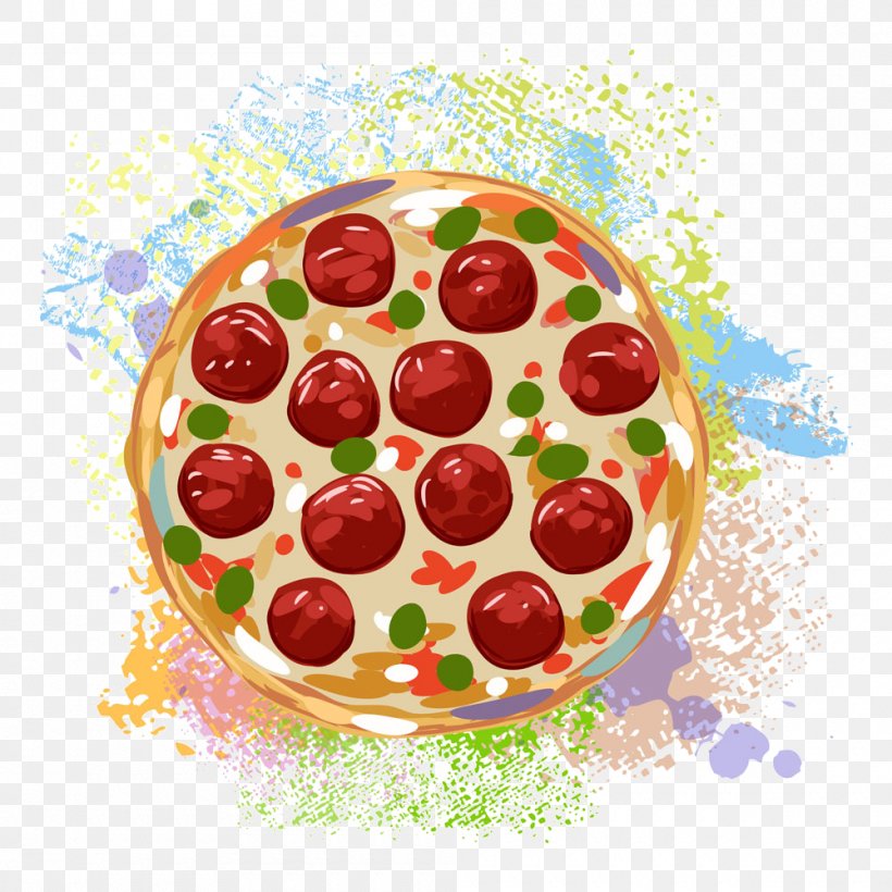 Pizza Hamburger Italian Cuisine French Fries Fast Food, PNG, 1000x1000px, Pizza, Bread, Cuisine, Dessert, Dish Download Free