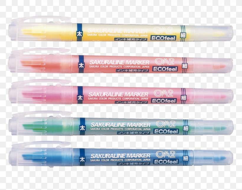 Ballpoint Pen Highlighter Sakura Color Products Corporation Permanent Marker Paper, PNG, 890x700px, Ballpoint Pen, Ball Pen, Color, Highlighter, Marker Pen Download Free