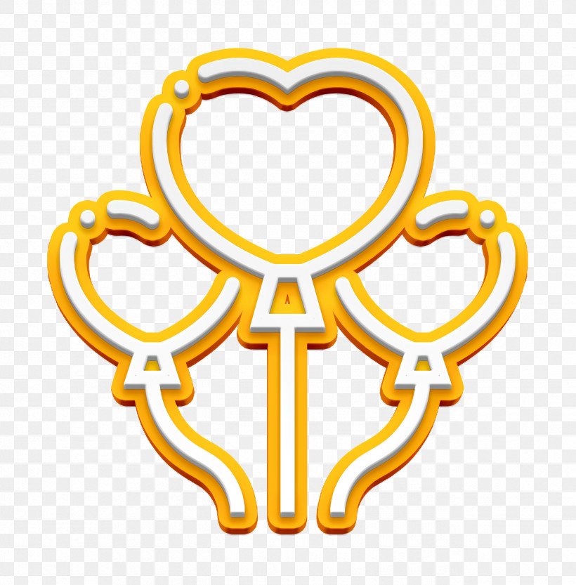 Love Icon Balloon Icon, PNG, 1294x1316px, Love Icon, Balloon Icon, Heart, Symbol, Yellow Download Free