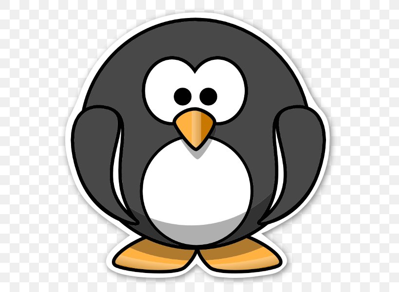 Penguin Cartoon Drawing Clip Art, PNG, 600x600px, Penguin, Animated Film, Artwork, Beak, Bird Download Free
