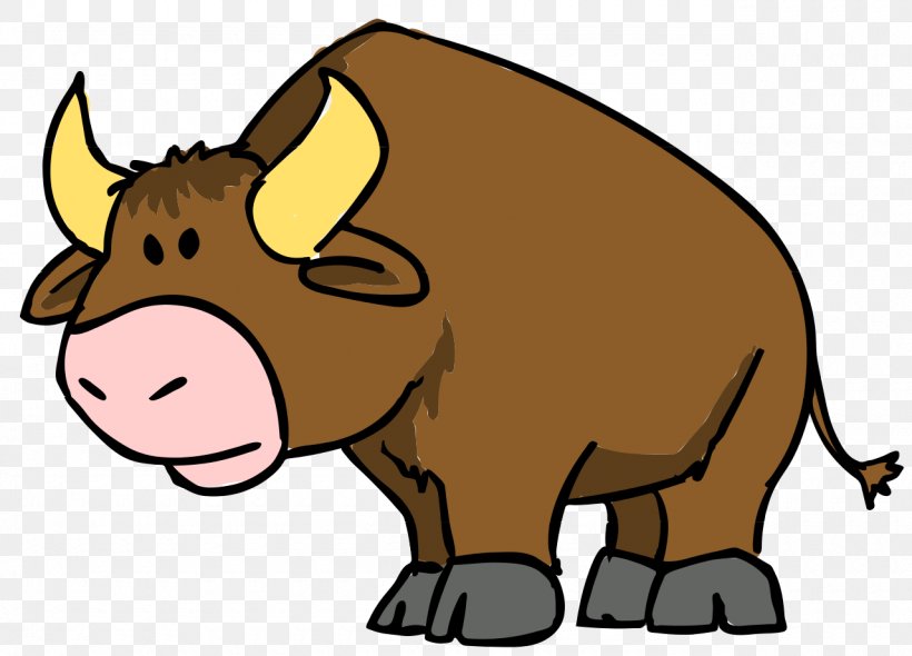Cartoon Bull Drawing Clip Art, PNG, 1280x922px, Cartoon, Animation, Bull, Carnivoran, Cattle Like Mammal Download Free