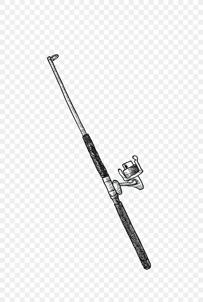 Fishing Rod Angling U7aff, PNG, 2330x3461px, Fishing Rod, Angling, Baseball Equipment, Black And White, Fishing Download Free