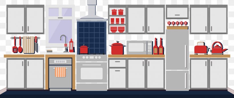 Kitchen Furniture Refrigerator, PNG, 2046x858px, Kitchen, Designer, Elevation, Furniture, Home Download Free