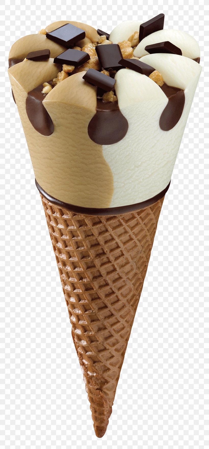 Ice Cream Cone Butterscotch Sundae, PNG, 1262x2700px, Ice Cream, Chocolate Ice Cream, Cream, Dairy Product, Dairy Products Download Free