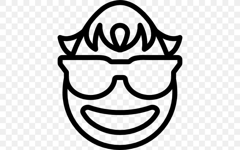 Smiley Emoticon Clip Art, PNG, 512x512px, Smiley, Black And White, Emoji, Emoticon, Eyewear Download Free