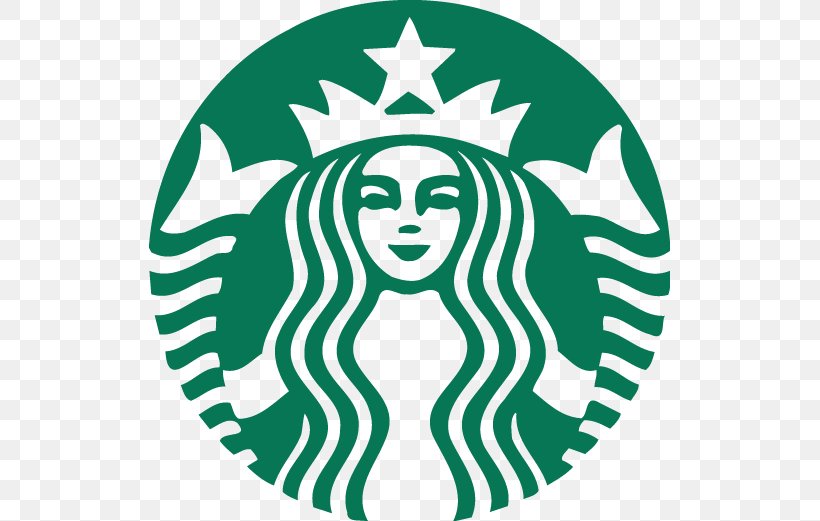 Starbucks Cafe Coffee Logo Restaurant, PNG, 521x521px, Starbucks, Area, Artwork, Black And White, Buffalo Wild Wings Download Free