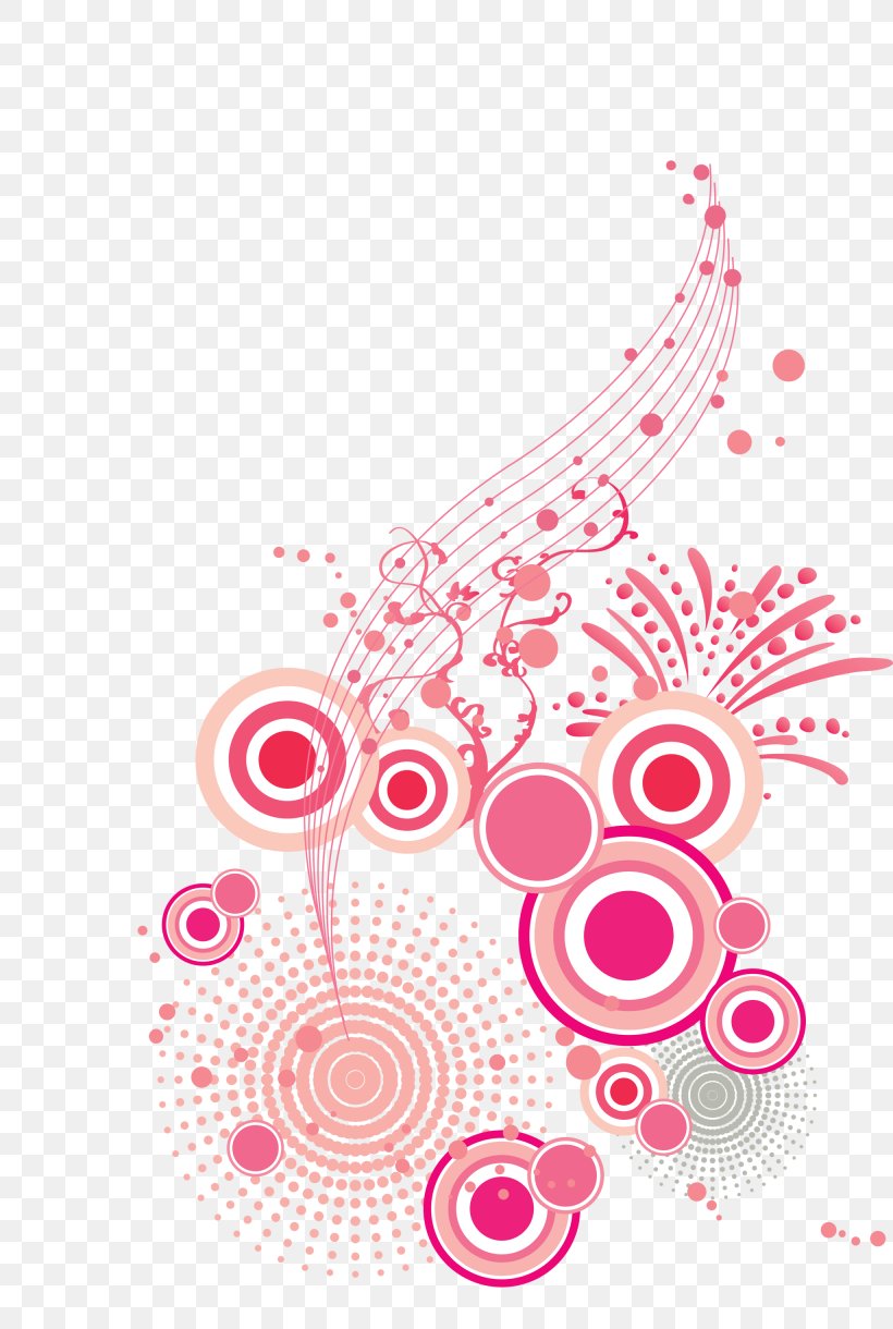 Dynamic Fashion Lines Circle, PNG, 2050x3050px, Color, Computer Graphics, Free, Magenta, Petal Download Free
