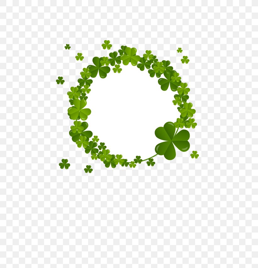 Four-leaf Clover Shamrock Saint Patricks Day, PNG, 675x853px, Clover, Area, Birthday, Border, Flora Download Free