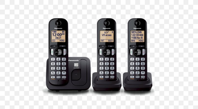 Cordless Telephone Panasonic Handset Digital Enhanced Cordless Telecommunications, PNG, 561x455px, Cordless Telephone, Answering Machine, Caller Id, Cellular Network, Communication Download Free