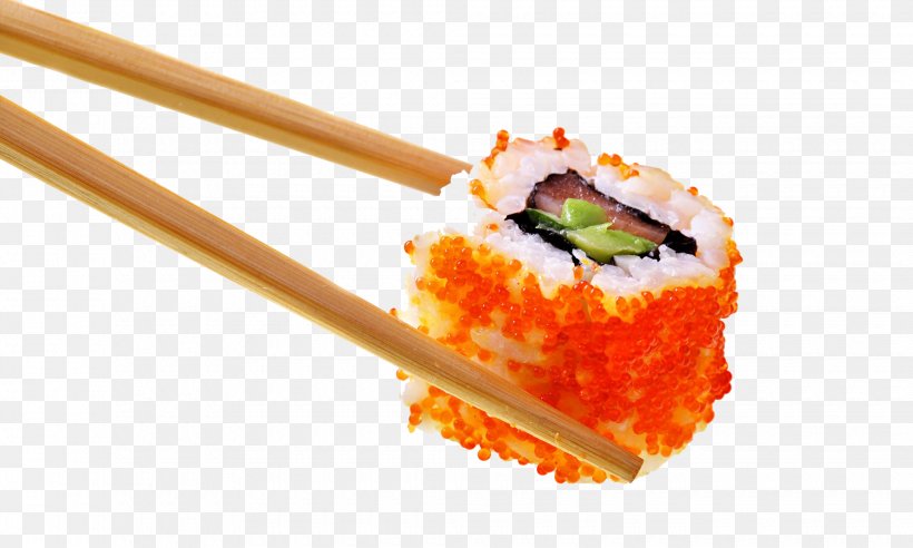 Sushi Japanese Cuisine Sashimi California Roll Makizushi, PNG, 2060x1236px, Sushi, Asian Food, California Roll, Chef, Chopsticks Download Free