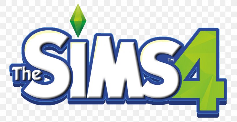 The Sims 4 Logo Video Games Brand, PNG, 1024x527px, Sims 4, Area, Brand, Drawing, Game Download Free
