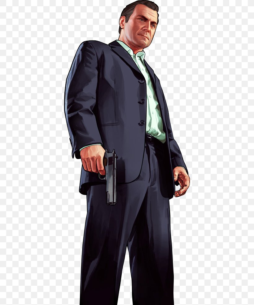 Grand Theft Auto V Grand Theft Auto Online Grand Theft Auto: San Andreas Xbox 360 Rockstar Games, PNG, 408x982px, Grand Theft Auto V, Costume, Formal Wear, Gentleman, Grand Theft Auto Download Free