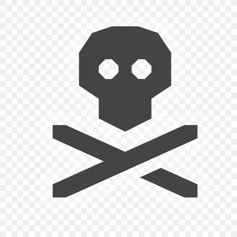 Skull And Crossbones Image Clip Art Symbol, PNG, 1024x1024px, Skull And Crossbones, Black And White, Bone, Brand, Hazard Symbol Download Free