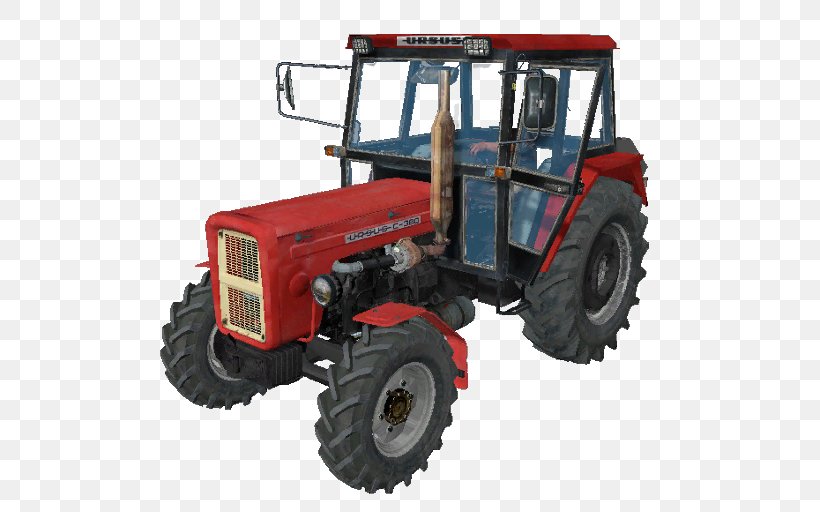 Tractor Farming Simulator 17 Car Ursus Factory Ursus C-360, PNG, 512x512px, Tractor, Agricultural Machinery, Automotive Exterior, Automotive Tire, Car Download Free