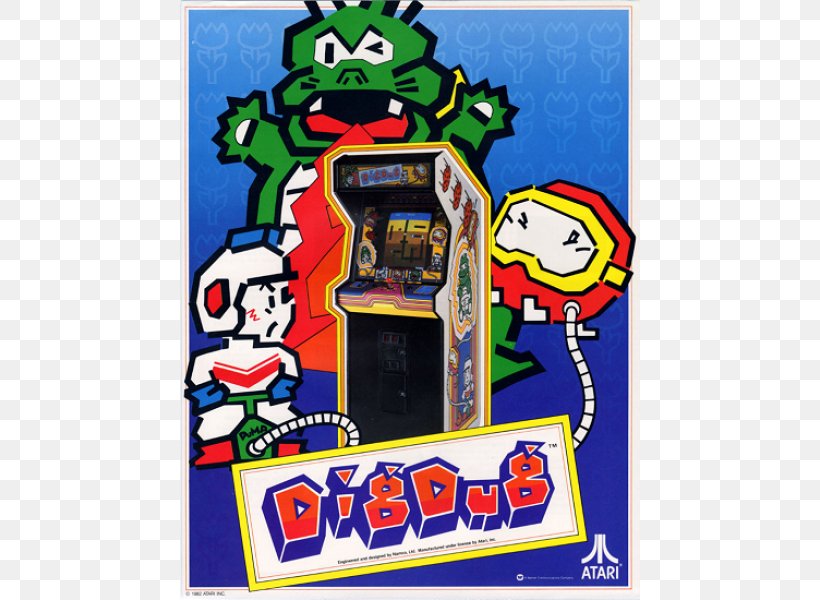 Dig Dug Galaga Arcade Game Video Game Space Invaders, PNG, 600x600px, Dig Dug, Amusement Arcade, Arcade Game, Area, Art Download Free