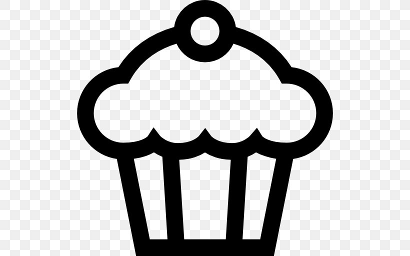 Cupcake Bakery Cream Muffin Fruitcake, PNG, 512x512px, Cupcake, Area, Bakery, Black, Black And White Download Free