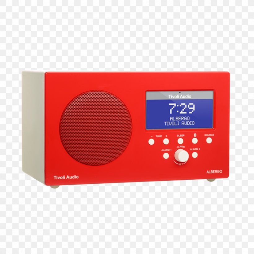 DAB+ Radio Alarm Clock Tivoli Audio Albergo+ AUX, Bluetooth, DAB+, FM Graphite Tivoli Audio Model One FM Broadcasting, PNG, 1000x1000px, Watercolor, Cartoon, Flower, Frame, Heart Download Free