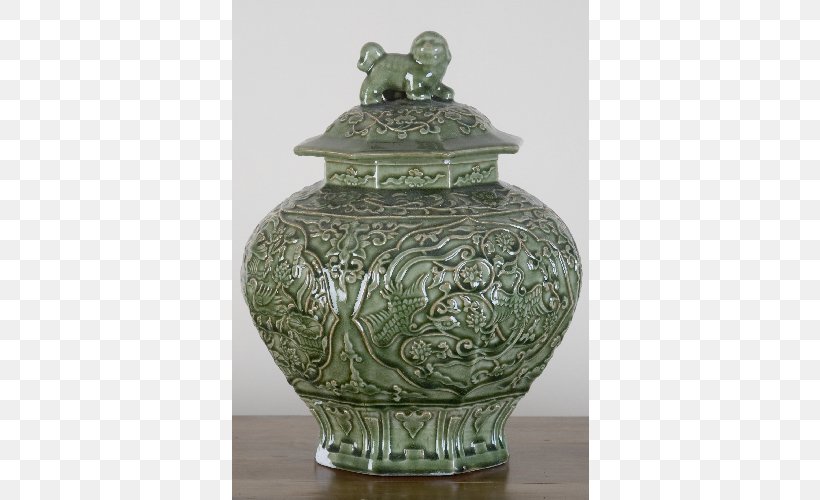 Vase Ceramic Pottery Green Jar, PNG, 500x500px, Vase, Artifact, Bedroom, Ceramic, Furniture Download Free