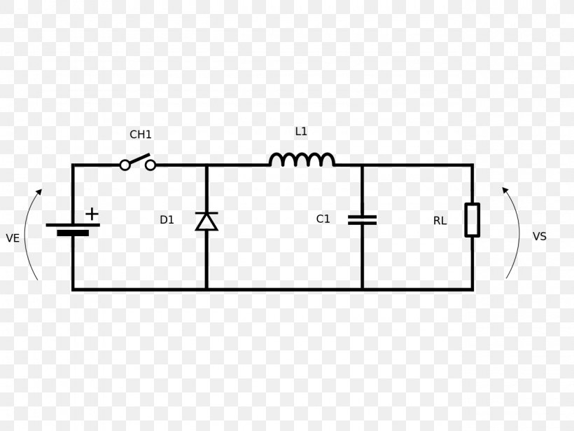 Buck Converter Countertop Switched-mode Power Supply Network Topology, PNG, 1280x960px, Buck Converter, Area, Auto Part, Countertop, Diagram Download Free