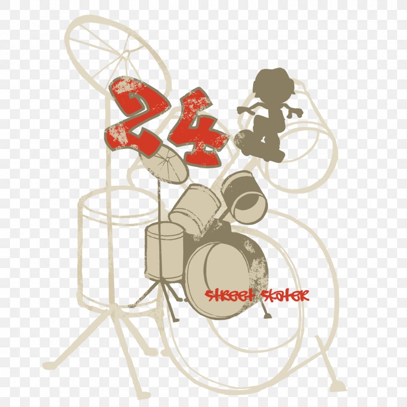 Drums Jazz Drumming Illustration, PNG, 1500x1500px, Watercolor, Cartoon, Flower, Frame, Heart Download Free