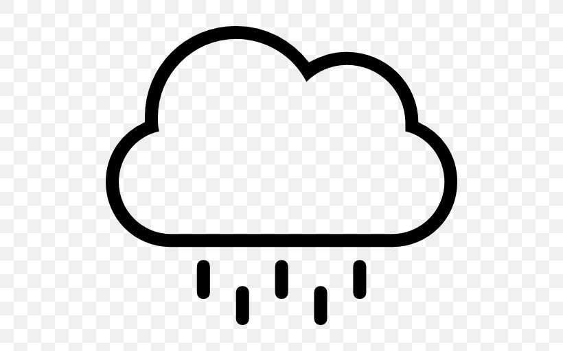 Rain Cloud Symbol Thunderstorm, PNG, 512x512px, Rain, Black And White, Cloud, Hail, Heart Download Free