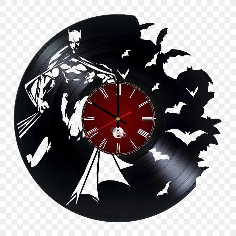 Batman: Dark Victory Phonograph Record Clock, PNG, 4016x4016px, Batman, Batman Arkham, Batman Arkham Knight, Batman Black And White, Batman Dark Victory Download Free
