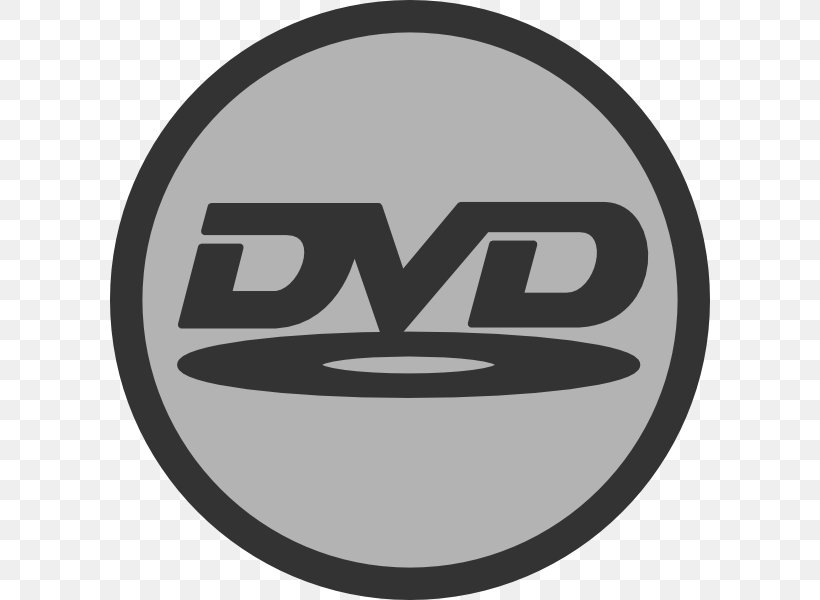 DVD Logo Compact Disc Clip Art, PNG, 600x600px, Dvd, Black And White, Brand, Compact Disc, Dvdvideo Download Free