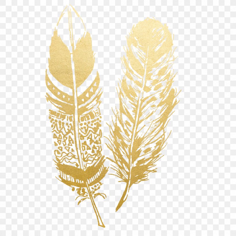 Feather Tattoo Wall Decal, PNG, 1000x1000px, Feather, Abziehtattoo, Art, Artist, Color Download Free