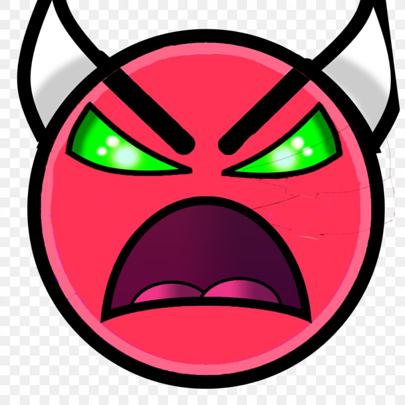 Geometry Dash Face YouTube, PNG, 1024x1024px, Geometry Dash, Android, Animation, Demon, Drawing Download Free