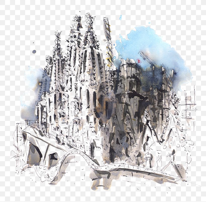 Sagrada Família Drawing Illustrator Painting, PNG, 802x802px, Sagrada Familia, Architect, Architecture, Art, Barcelona Download Free