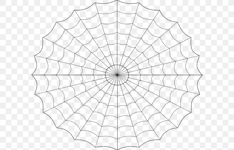 Spider Web Clip Art, PNG, 600x526px, Spider, Area, Black And White, Drawing, Leaf Download Free