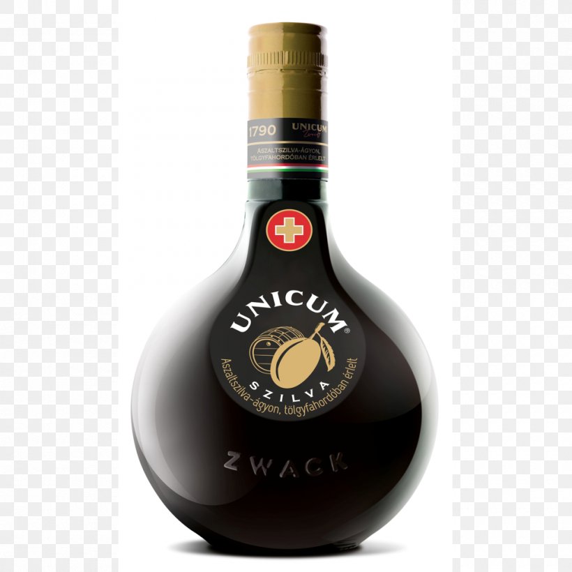 Unicum Liqueur Hungary Pálinka Distilled Beverage, PNG, 1000x1000px, Unicum, Alcoholic Beverage, Alcoholic Drink, Arak, Common Plum Download Free