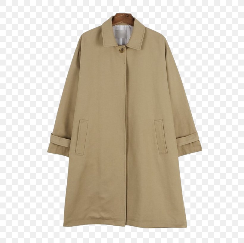Overcoat Khaki Trench Coat, PNG, 610x816px, Overcoat, Beige, Coat, Khaki, Sleeve Download Free