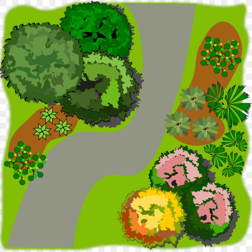 Landscape Design Landscaping Clip Art, PNG, 2400x2400px, Landscape, Drawing, Flora, Flower, Grass Download Free