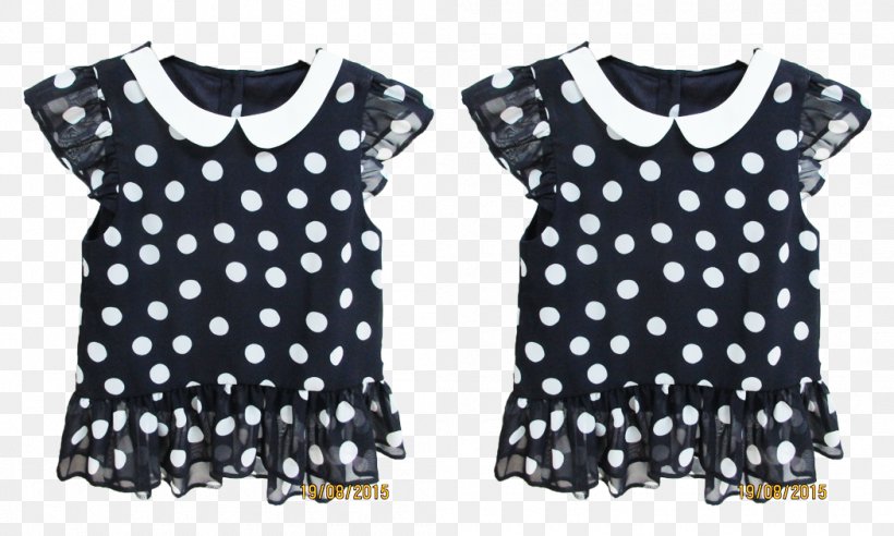 Polka Dot Handkerchief T-shirt Clothing Dress, PNG, 1050x630px, Polka Dot, Black, Blouse, Clothing, Collar Download Free